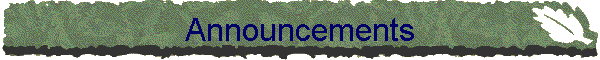 Announcements